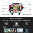 ACO-001 18W 38L/Min Electromagnetic Air Pump Compressor Seafood Fish Tank Increase Oxygen Air Flow Spliter, US Plug