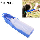 10 PCS 250ml Outdoor Portable Dog / Pet Water Bottle, Random Color Delivery