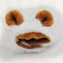 Lion Style Cute Pet Clothes for Regular Size Cats or Small Dogs with About 26cm Head Girth(White)