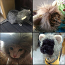 Lion Style Cute Pet Clothes for Regular Size Cats or Small Dogs with About 26cm Head Girth(White)