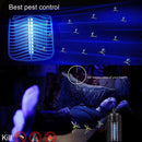 3W Microwave Insect Killer Electric Mosquito Fly Bug Insect Control with Trap Lamp, AC 110V, US Plug(Black)