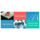 Summer Dog Pad Bed House Pet Cool Down Pad Detachable Dog Mat Cushion,Small, Size:28*44*4cm