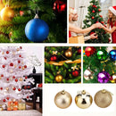 24 PCS 4cm Plating Plastic Christmas Tree Decorations Hanging String Ball, Random Color Delivery