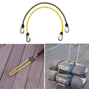 2 PCS Outdoor Tent Crude Elastic Rope Tied High Luggage Rope Clothesline Camping, Length: 60cm, Diameter: 8mm, Random Color Delivery