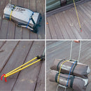 2 PCS Outdoor Tent Crude Elastic Rope Tied High Luggage Rope Clothesline Camping, Length: 60cm, Diameter: 8mm, Random Color Delivery