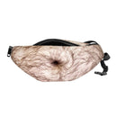 Creative Funny Anti-harassment Artificial Hairy Belly Shape Outdoor Bags, Multifunctional Portable Unisex Sports Belly Waist Bag