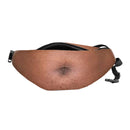 Creative Funny Anti-harassment Artificial Black Belly Shape Outdoor Bags, Multifunctional Portable Unisex Sports Belly Waist Bag