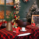 Santa Claus Moose Wooden Calendar Box Christmas Creative Office Decoration Ornaments, Random Style Delivery