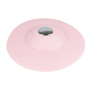 2 PCS Silicone Drain Stopper Deodorant Sink Bathtub Floor Drain Protector(Pink)