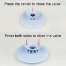 2 PCS Silicone Drain Stopper Deodorant Sink Bathtub Floor Drain Protector(Blue)