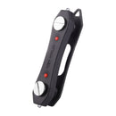 Multi-function Pocket Stainless Steel Key Organizer Clip Holder Housekeeper Smart Key Chain with LED Light and Bottle Opener(Black)
