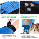Right Hand Five Finger Deshedding Brush Glove Pet Gentle Efficient Massage Grooming(Red)