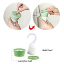 5 PCS Closet Clothing Dehumidifier Flavor Scalping Camphor Box Hanging Type Mildewproof Mothproof Mothballs Desiccant(Blue)