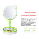 Multi-function Cute Cat Touch Screen Human Body Sensor USB Charging LED Makeup Mirror Desk Lamp Atmosphere Light with Storage Box & Magnifier, Sensor Distance: 30-60cm, DC 5V