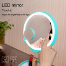 Multi-function Cute Cat Touch Screen Human Body Sensor USB Charging LED Makeup Mirror Desk Lamp Atmosphere Light with Storage Box & Magnifier, Sensor Distance: 30-60cm, DC 5V