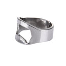 Ring Style Metal Beer Bottle & Can Opener, Inner Diameter: 2.2cm(Silver)