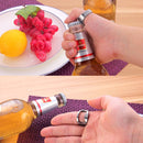 Ring Style Metal Beer Bottle & Can Opener, Inner Diameter: 2.2cm(Silver)