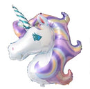2 PCS 88*108cm Giant Rainbow Unicorn Party Supplies Foil Balloons Kids Cartoon Animal Horse Birthday Party Decorations