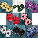 One Pair Christmas Gift Cute Cartoon Dinosaur Claw Winter Warm Gloves(Green)