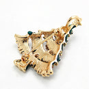 Christmas Tree Multi-color Wreath Electroplating Brooch Pins Women Fashion Brooch