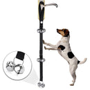 Pet Dog Training Bell Nylon Rope Traction Rope Doorbell Leash Dog Anti-lost Bell with 7 Bells (Black)