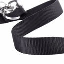 Pet Dog Training Bell Nylon Rope Traction Rope Doorbell Leash Dog Anti-lost Bell with 7 Bells (Black)