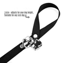Pet Dog Training Bell Nylon Rope Traction Rope Doorbell Leash Dog Anti-lost Bell with 7 Bells (Red)
