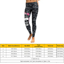 Halloween Costumes Cranio Head Digital Print Low Waist Ladies Leggings Tights Size: S