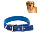 Foam Cotton Polyester Pet Collars Pet Neck Strap Dog Neckband Cats Dogs Collars, 3.5cm x 57cm (Blue)