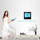 LCD Display Air Conditioning 4-Pipe Programmable Room Thermostat for Fan Coil Unit, Supports Wifi (White)