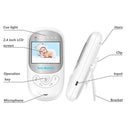 BM-108 2.4 inch LCD 2.4GHz Wireless Surveillance Camera Baby Monitor with 8-IR LED Night Vision, Two Way Voice Talk(White)