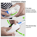 Automatic Toothpaste Dispenser Set with 5 Toothbrush Holder (Pink)