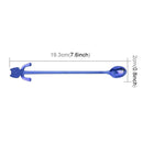 5 PCS Creative Cartoon Cat Style Stainless Steel Spoon Color Mixing Set, Length: 19.3cm