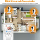 VB605 2.4 inch LCD 2.4GHz Wireless Surveillance Camera Baby Monitor, Support Two Way Talk Back, Night Vision(White)