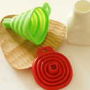 5 PCS Mini Portable Silicone Anti-leak Telescopic Funnel (Green)
