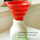 5 PCS Mini Portable Silicone Anti-leak Telescopic Funnel (Green)
