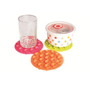 10 PCS Baby Double-sided TPR Anti-skid Pad Strong Suction Placemat, Size:10.5*10.5*1.3cm Random Color Delivery