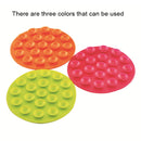 10 PCS Baby Double-sided TPR Anti-skid Pad Strong Suction Placemat, Size:10.5*10.5*1.3cm Random Color Delivery