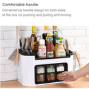 Kitchen Multifunctional Season Boxed Set Plastic Condiment Bottle Mix Tool Holder (White)