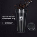 500ml Portable Double Wall 304 Stainless Steel Liner Vacuum Insulated Coffee Cup Bottle(Gold)