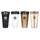 500ml Portable Double Wall 304 Stainless Steel Liner Vacuum Insulated Coffee Cup Bottle(Gold)