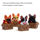 2 PCS Creative Home Decoration Bulldog Doll Ornament, Random Style