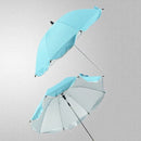 Adjustable Laciness Umbrella For Golf Carts, Baby Strollers/Prams And Wheelchairs To Provide Protection From Rain And The Sun(Azure)