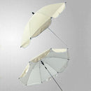 Adjustable Laciness Umbrella For Golf Carts, Baby Strollers/Prams And Wheelchairs To Provide Protection From Rain And The Sun(White)