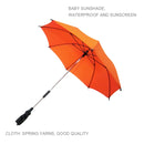 Adjustable Umbrella For Golf Carts, Baby Strollers/Prams And Wheelchairs To Provide Protection From Rain And The Sun(Orange)