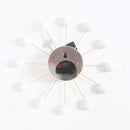 Stylish Background Minimalis Circular Balls Candy Wall Clock Creative Decoration Clock Ferris Wheel Clock(White)