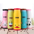Long Time Heat Retention Thermos Vacuum Insulated Cartoon Style Youthful Stainless Steel Beverage Bottle