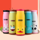 Long Time Heat Retention Thermos Vacuum Insulated Cartoon Style Youthful Stainless Steel Beverage Bottle