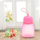 308ml Plastic Screw Top Child Cute Water Bottle(Pink)