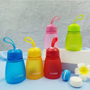 308ml Plastic Screw Top Child Cute Water Bottle(Blue)